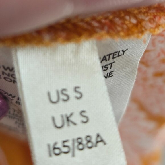 Anthopologie Orange Mia Tiered Boho 3/4 Tunic Top Size Small - Picture 10 of 13